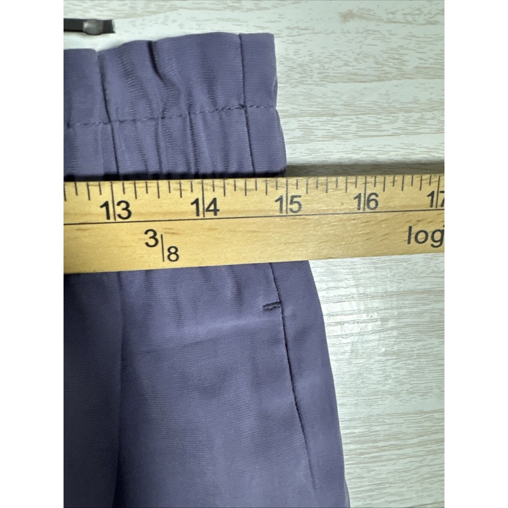 Ann Taylor Factory lavender Paperbag stretch high-rise Elastic Waist Sz Med - Picture 6 of 7